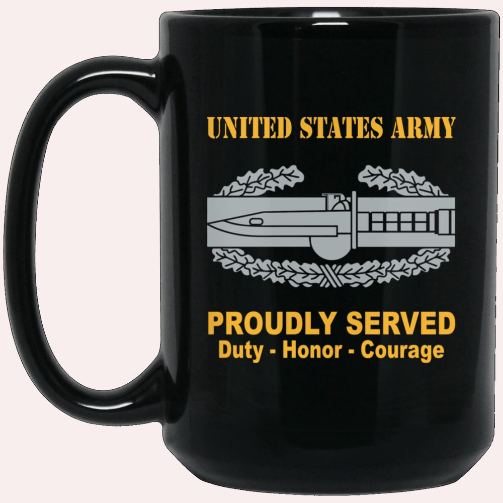 Us Army Mug, Veterans Mug, US Army Combat Action Badge Mug, Us Army Coffee Mug, Military Coffee Mugs