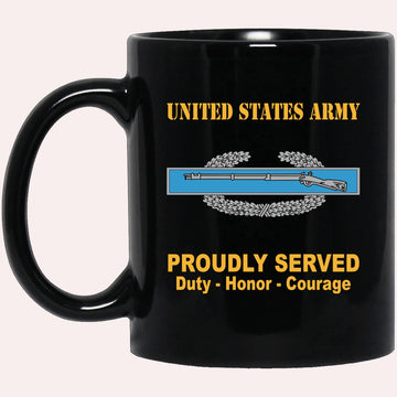 Us Army Mug, Veterans Mug, US Army Combat Infantryman First Award Badge Mug, Us Army Coffee Mug, Military Coffee Mugs