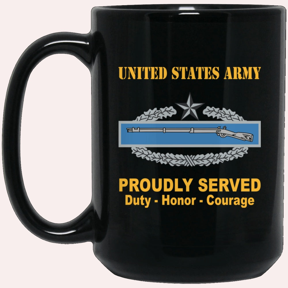 Us Army Mug, Veterans Mug, US Army Combat Infantryman Second Award Badge Mug, Us Army Coffee Mug, Military Coffee Mugs