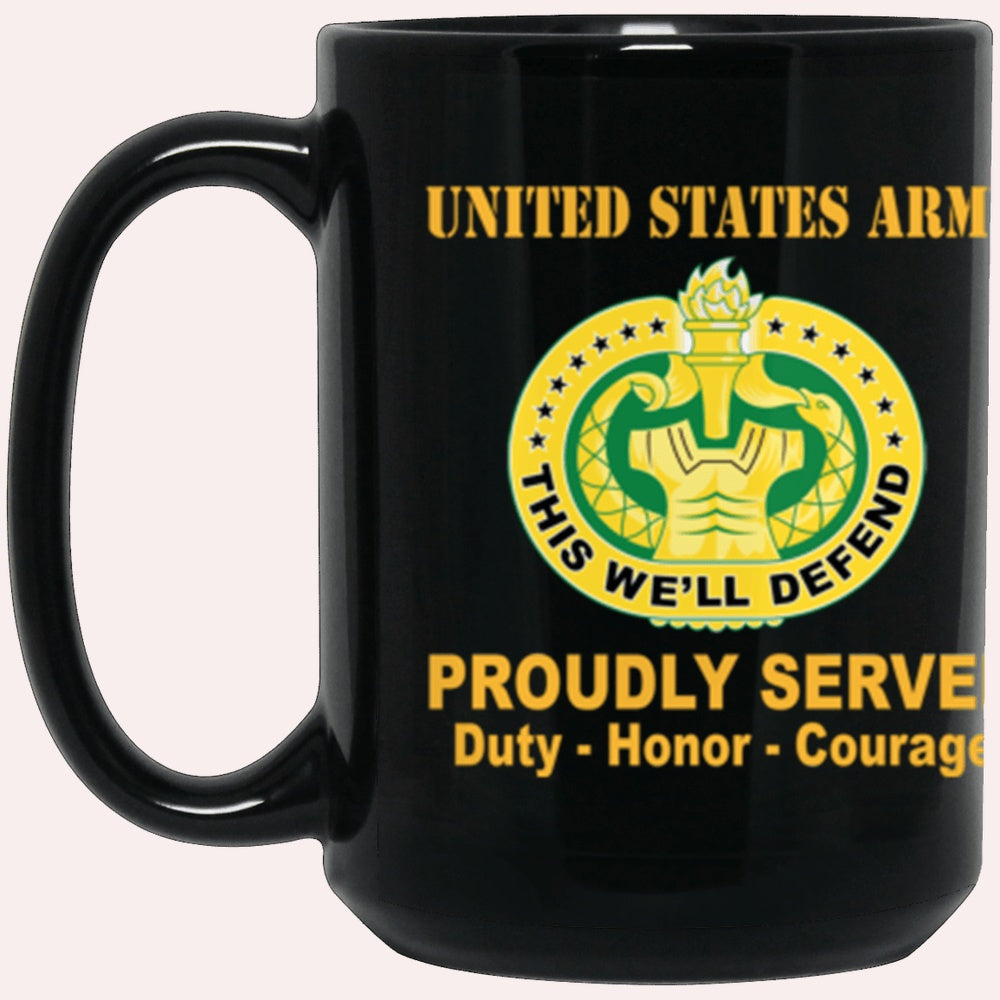 Us Army Mug, Veterans Mug, US Army Drill Sergeant Proudly Served Core Values Black Mug, Us Army Coffee Mug, Military Coffee Mugs