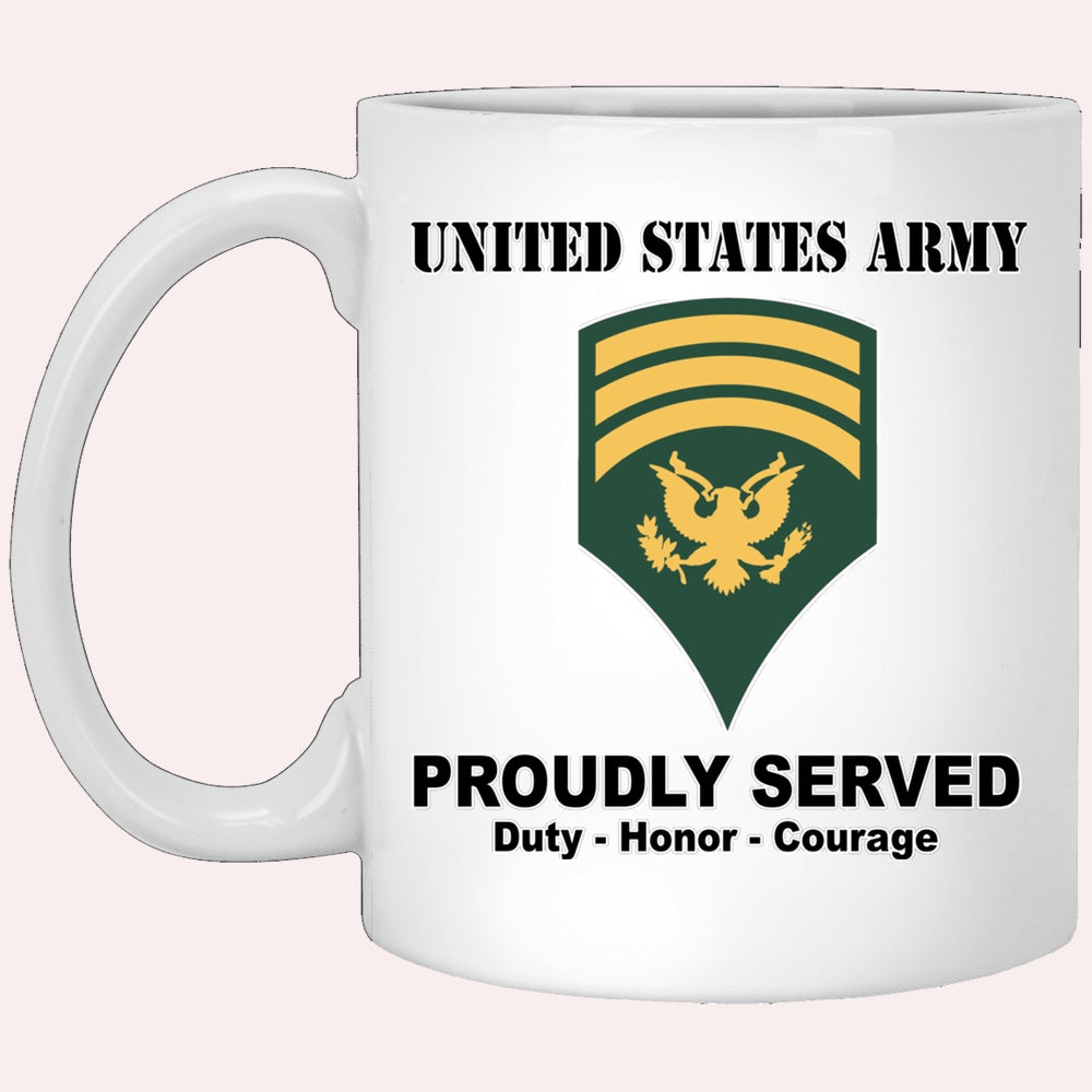 Us Army Mug, Veterans Mug, US Army E7 SPC E7 Specialist Ranks White Coffee Mug, Us Army Coffee Mug, Military Coffee Mugs