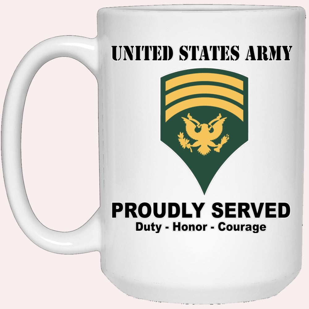 Us Army Mug, Veterans Mug, US Army E7 SPC E7 Specialist Ranks White Coffee Mug, Us Army Coffee Mug, Military Coffee Mugs