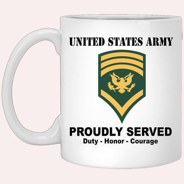 Us Army Mug, Veterans Mug, US Army E8 SPC E8 Specialist Ranks White Coffee Mug, Us Army Coffee Mug, Military Coffee Mugs