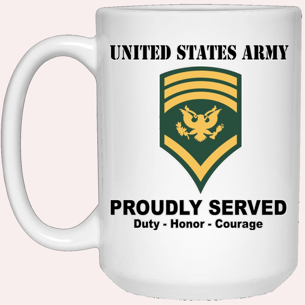 Us Army Mug, Veterans Mug, US Army E8 SPC E8 Specialist Ranks White Coffee Mug, Us Army Coffee Mug, Military Coffee Mugs