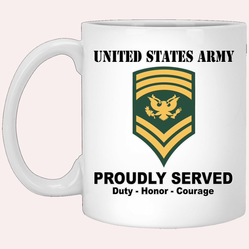 Us Army Mug, Veterans Mug, US Army E9 SPC E9 Specialist Ranks White Coffee Mug, Us Army Coffee Mug, Military Coffee Mugs