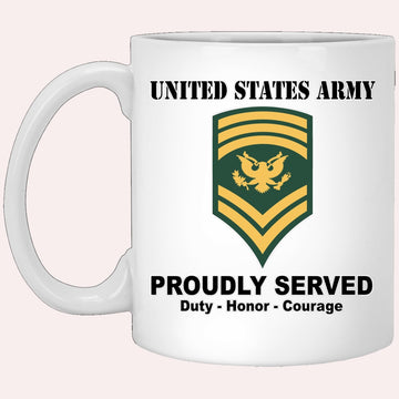 Us Army Mug, Veterans Mug, US Army E9 SPC E9 Specialist Ranks White Coffee Mug, Us Army Coffee Mug, Military Coffee Mugs