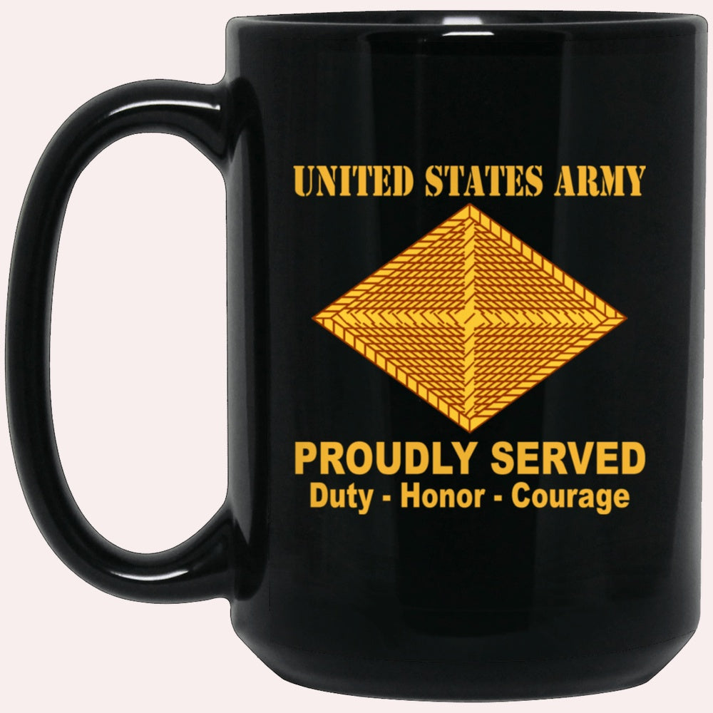 Us Army Mug, Veterans Mug, US Army Finance Corps Black Mug, Us Army Coffee Mug, Military Coffee Mugs