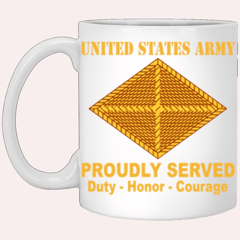 Us Army Mug, Veterans Mug, US Army Finance Corps Proudly Served Core Values White Mug, Us Army Coffee Mug, Military Coffee Mugs