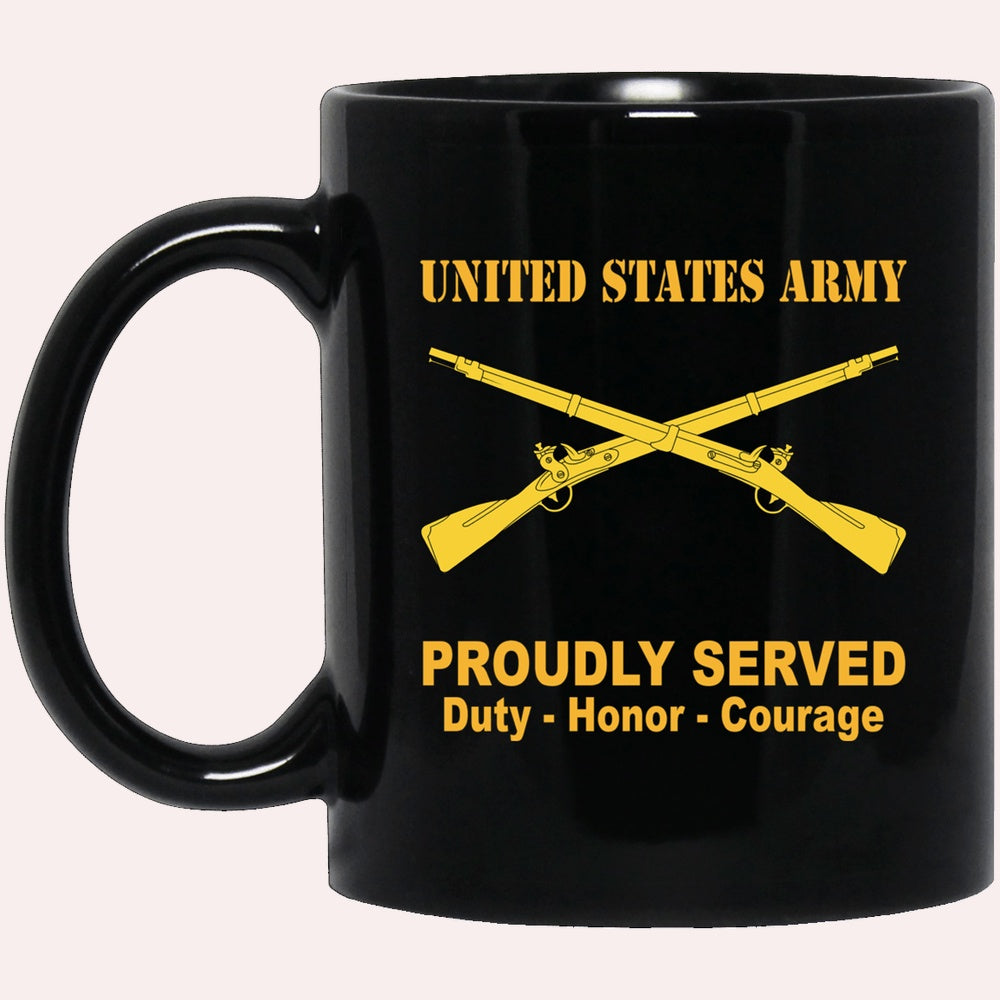 Us Army Mug, Veterans Mug, US Army Infantry Black Mug, Us Army Coffee Mug, Military Coffee Mugs