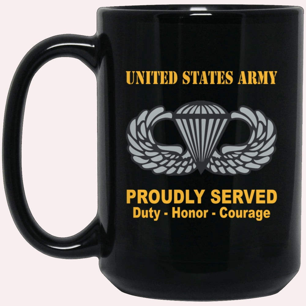 Us Army Mug, Veterans Mug, US Army Jump Wings  Parachutist Badge Mug, Us Army Coffee Mug, Military Coffee Mugs