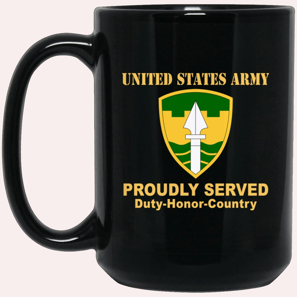 Us Army Mug, Veterans Mug, US Army MILITARY POLICE BRIGADE  Black Mug, Us Army Coffee Mug, Military Coffee Mugs