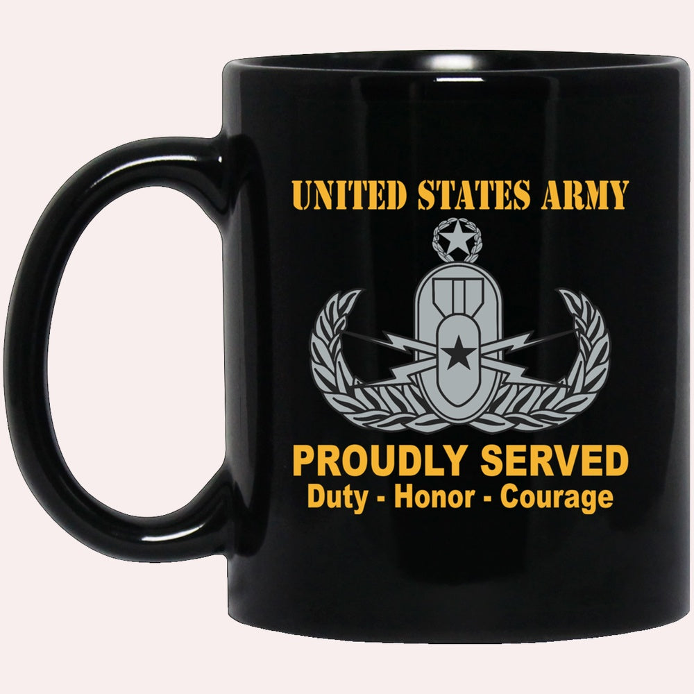 Us Army Mug, Veterans Mug, US Army Master Explosive Ordnance Disposal Badge Mug, Us Army Coffee Mug, Military Coffee Mugs