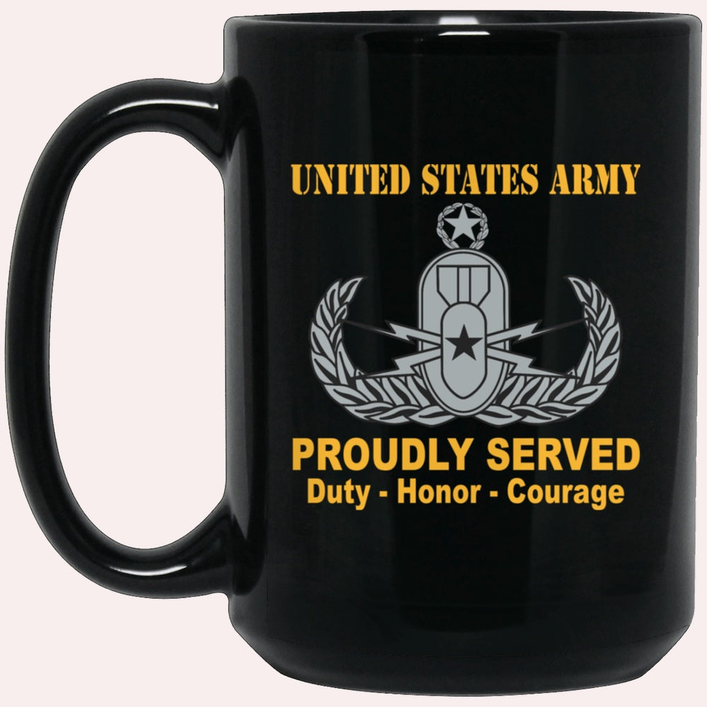 Us Army Mug, Veterans Mug, US Army Master Explosive Ordnance Disposal Badge Mug, Us Army Coffee Mug, Military Coffee Mugs