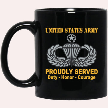 Us Army Mug, Veterans Mug, US Army Master Parachutist Wings  Parachutist Badge Mug, Us Army Coffee Mug, Military Coffee Mugs