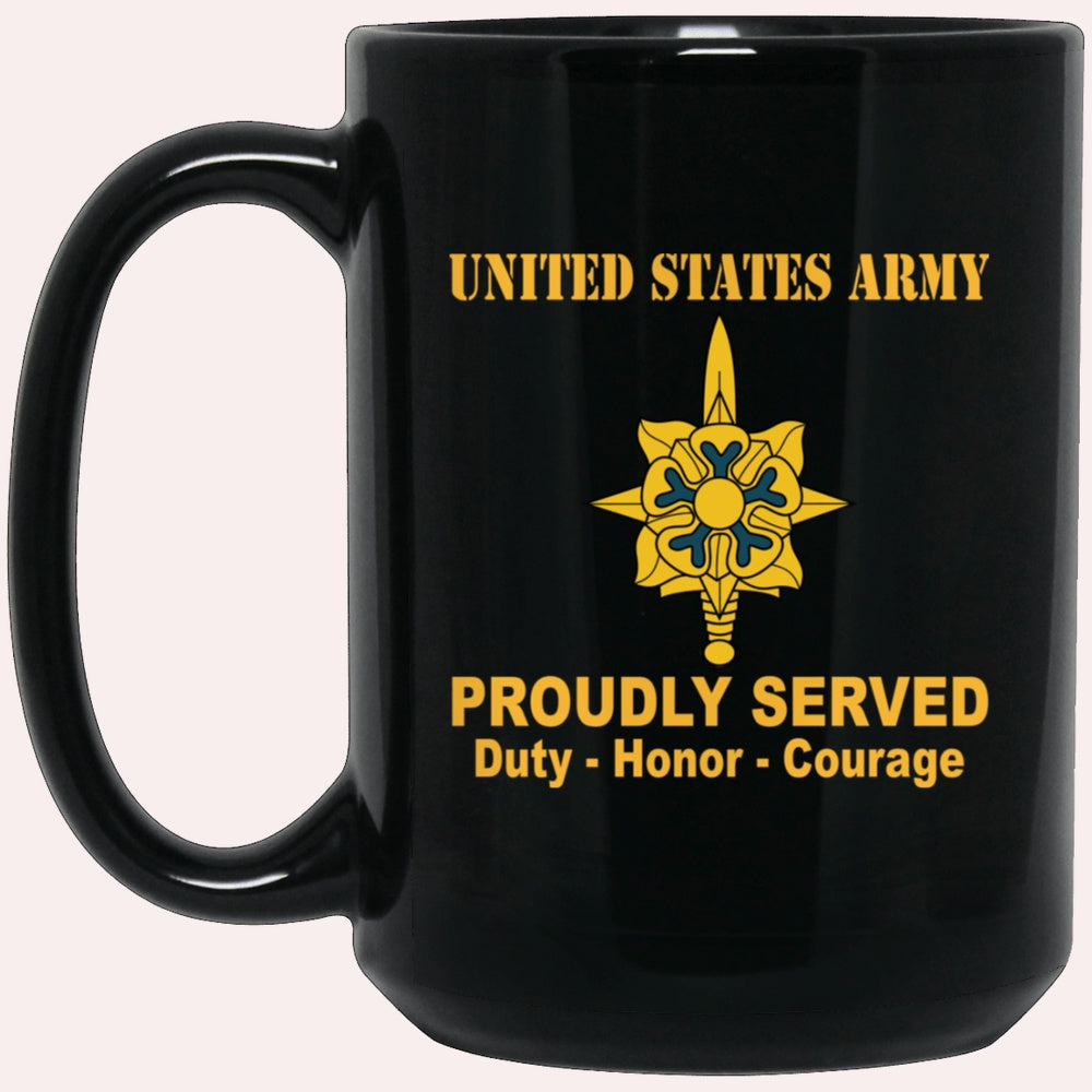 Us Army Mug, Veterans Mug, US Army Military Intelligence Branch Black Mug, Us Army Coffee Mug, Military Coffee Mugs