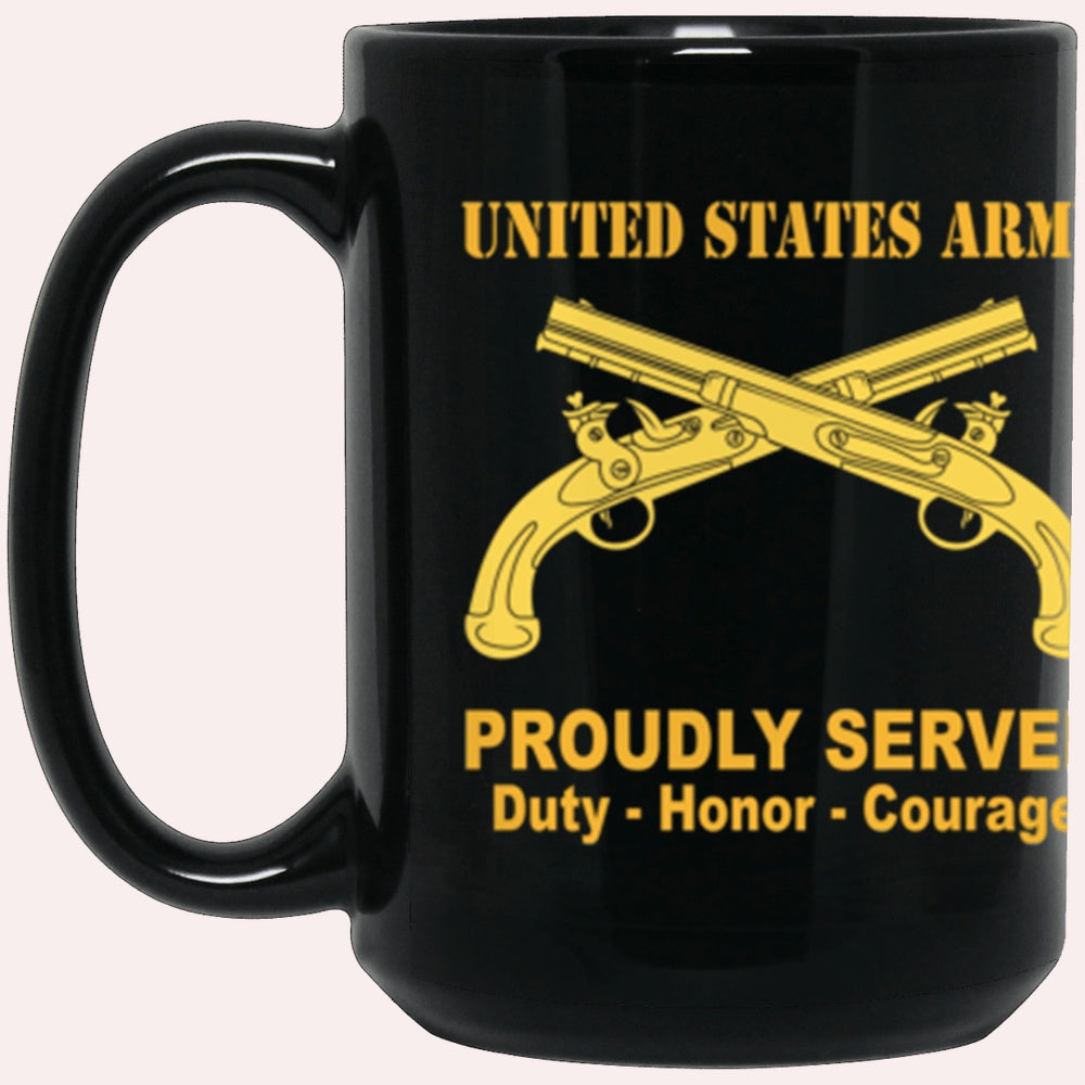 Us Army Mug, Veterans Mug, US Army Military Police Corps Proudly Served Core Values Black Mug