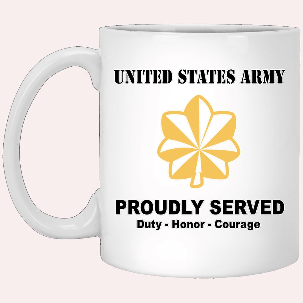 Us Army Mug, Veterans Mug, US Army O4 Major O4 MAJ Field Officer Ranks White Coffee Mug, Us Army Coffee Mug, Military Coffee Mugs
