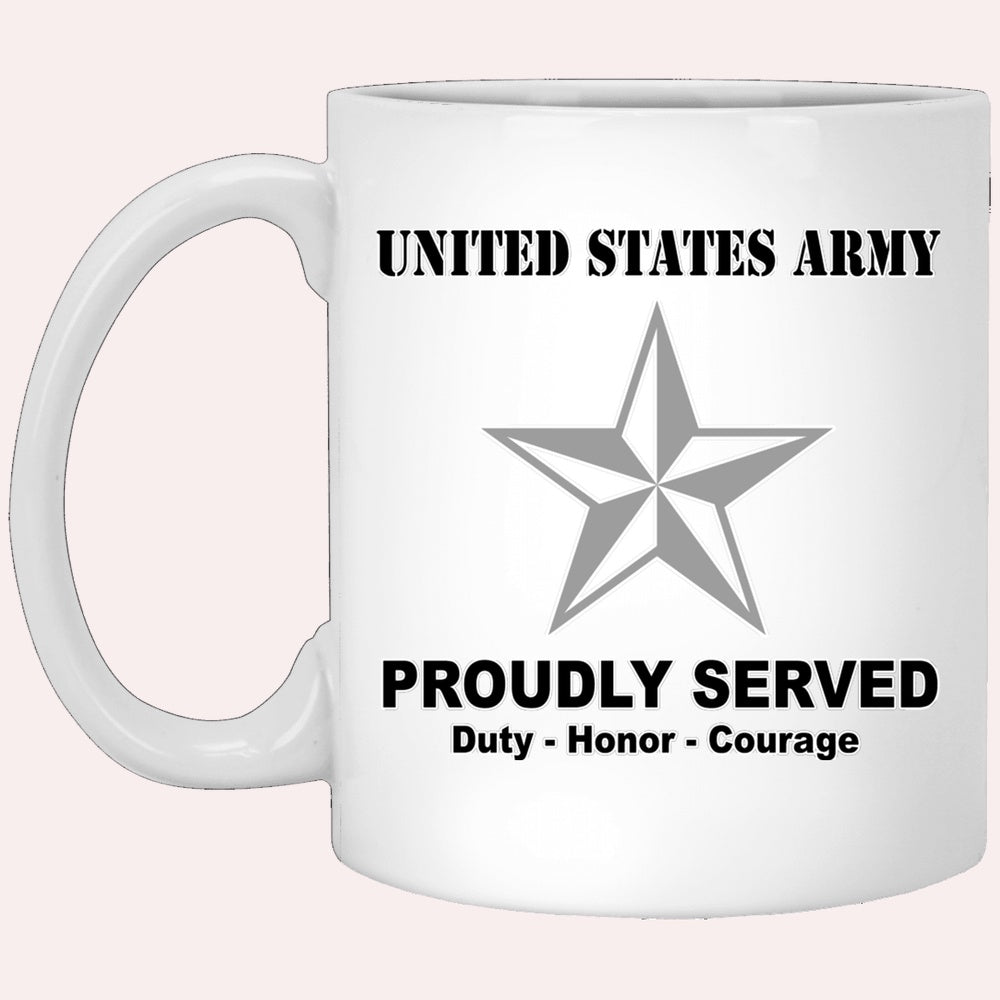 Us Army Mug, Veterans Mug, US Army O7 Brigadier General O7 BG General Officer Ranks White Coffee Mug, Us Army Coffee Mug, Military Coffee Mugs
