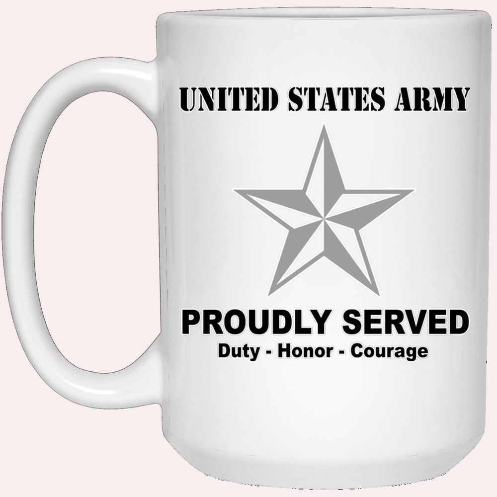 Us Army Mug, Veterans Mug, US Army O7 Brigadier General O7 BG General Officer Ranks White Coffee Mug, Us Army Coffee Mug, Military Coffee Mugs