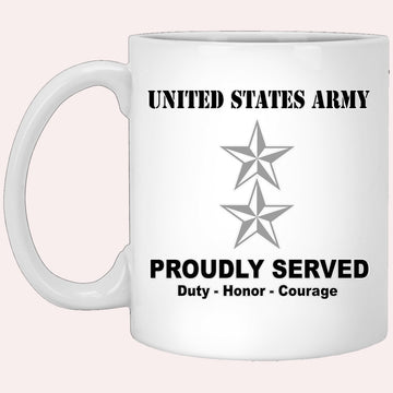 Us Army Mug, Veterans Mug, US Army O8 Major General O8 MG General Officer Ranks White Coffee Mug, Us Army Coffee Mug, Military Coffee Mugs