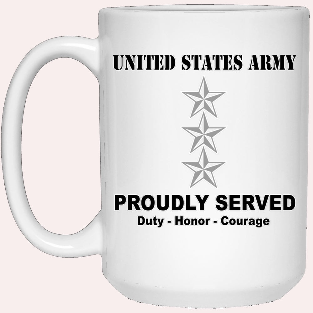 Us Army Mug, Veterans Mug, US Army O9 Lieutenant General O9 LTG General Officer Ranks White Coffee Mug, Us Army Coffee Mug, Military Coffee Mugs