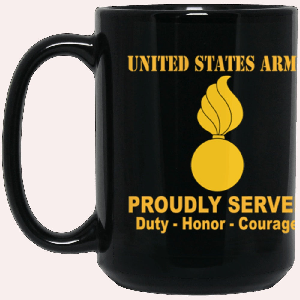 Us Army Mug, Veterans Mug, US Army Ordnance Corps Proudly Served Core Values Black Mug, Us Army Coffee Mug, Military Coffee Mugs
