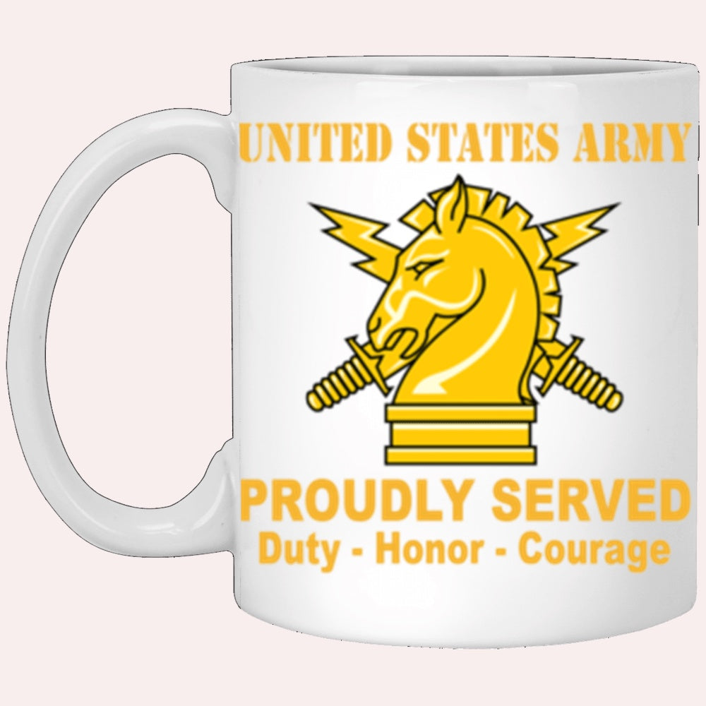 Us Army Mug, Veterans Mug, US Army Psychological Ops Proudly Served Core Values White Mug, Us Army Coffee Mug, Military Coffee Mugs