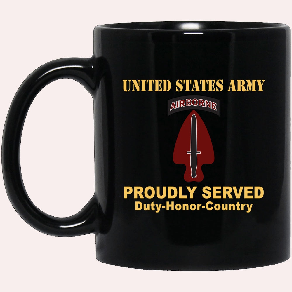 Us Army Mug, Veterans Mug, US Army SPECIAL OPERATIONS COMMAND Black Mug, Us Army Coffee Mug, Military Coffee Mugs
