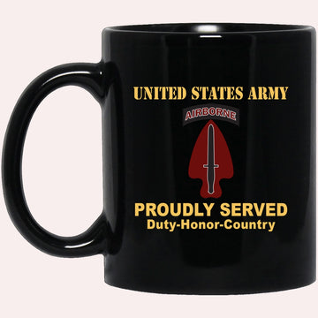 Us Army Mug, Veterans Mug, US Army SPECIAL OPERATIONS COMMAND Black Mug, Us Army Coffee Mug, Military Coffee Mugs