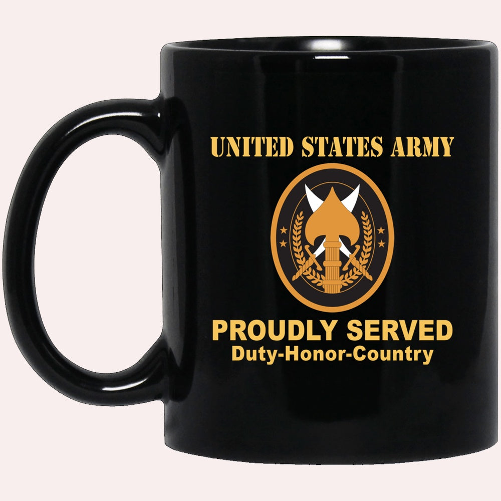 Us Army Mug, Veterans Mug, US Army SPECIAL OPERATIONS JOINT TASK FORCE OPERATION INHERENT RESOLVE CSIB Black Mug