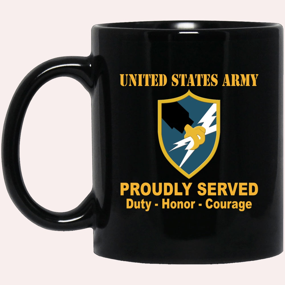Us Army Mug, Veterans Mug, US Army Security Agency Black Mug, Us Army Coffee Mug, Military Coffee Mugs