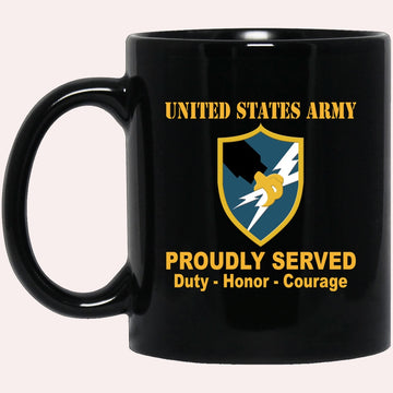 Us Army Mug, Veterans Mug, US Army Security Agency Black Mug, Us Army Coffee Mug, Military Coffee Mugs