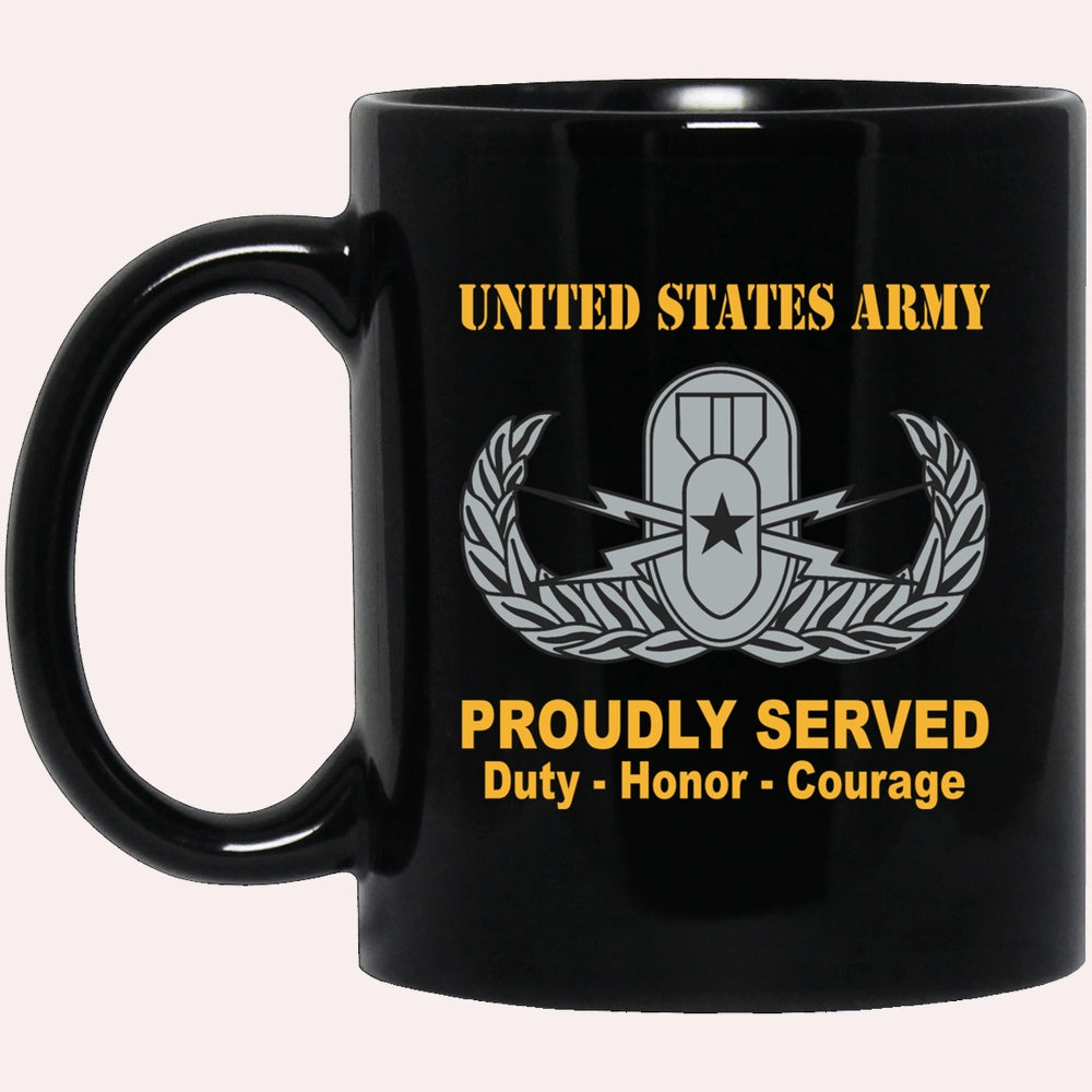 Us Army Mug, Veterans Mug, US Army Senior Explosive Ordnance Disposal Badge Mug, Us Army Coffee Mug, Military Coffee Mugs