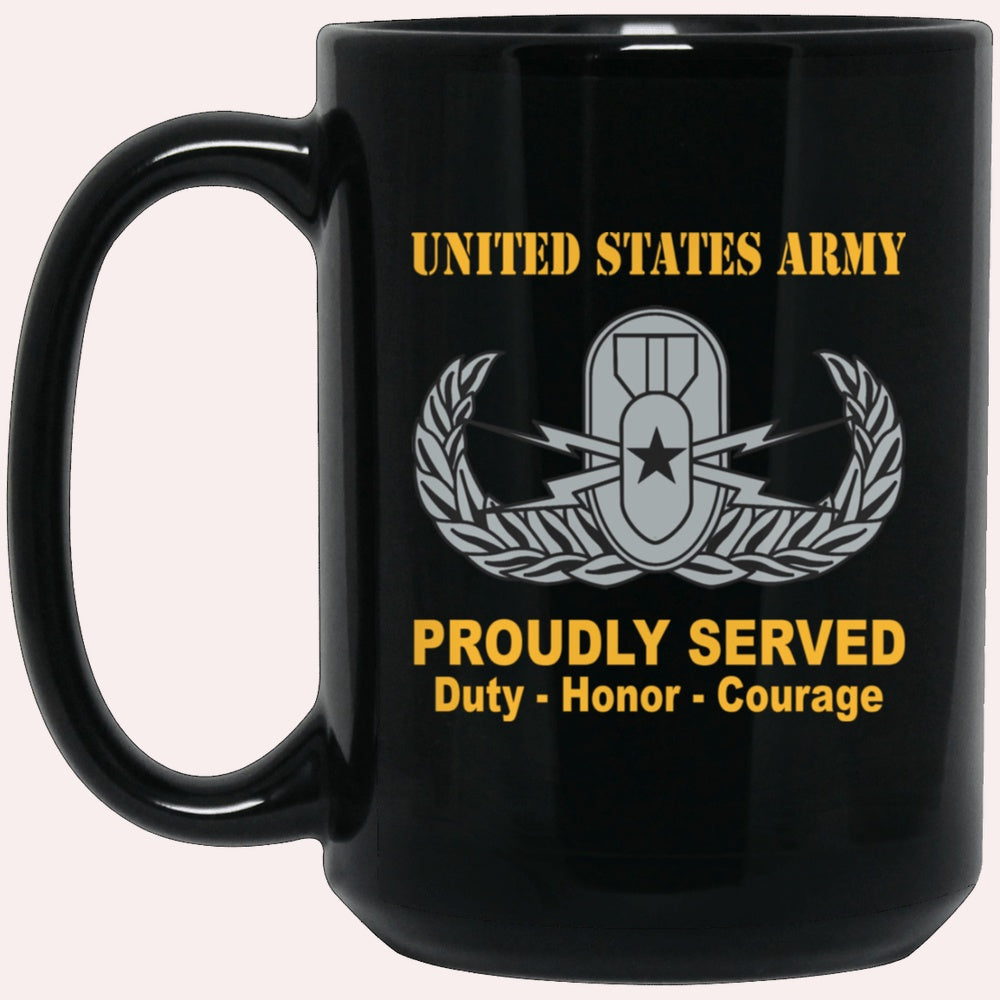 Us Army Mug, Veterans Mug, US Army Senior Explosive Ordnance Disposal Badge Mug, Us Army Coffee Mug, Military Coffee Mugs