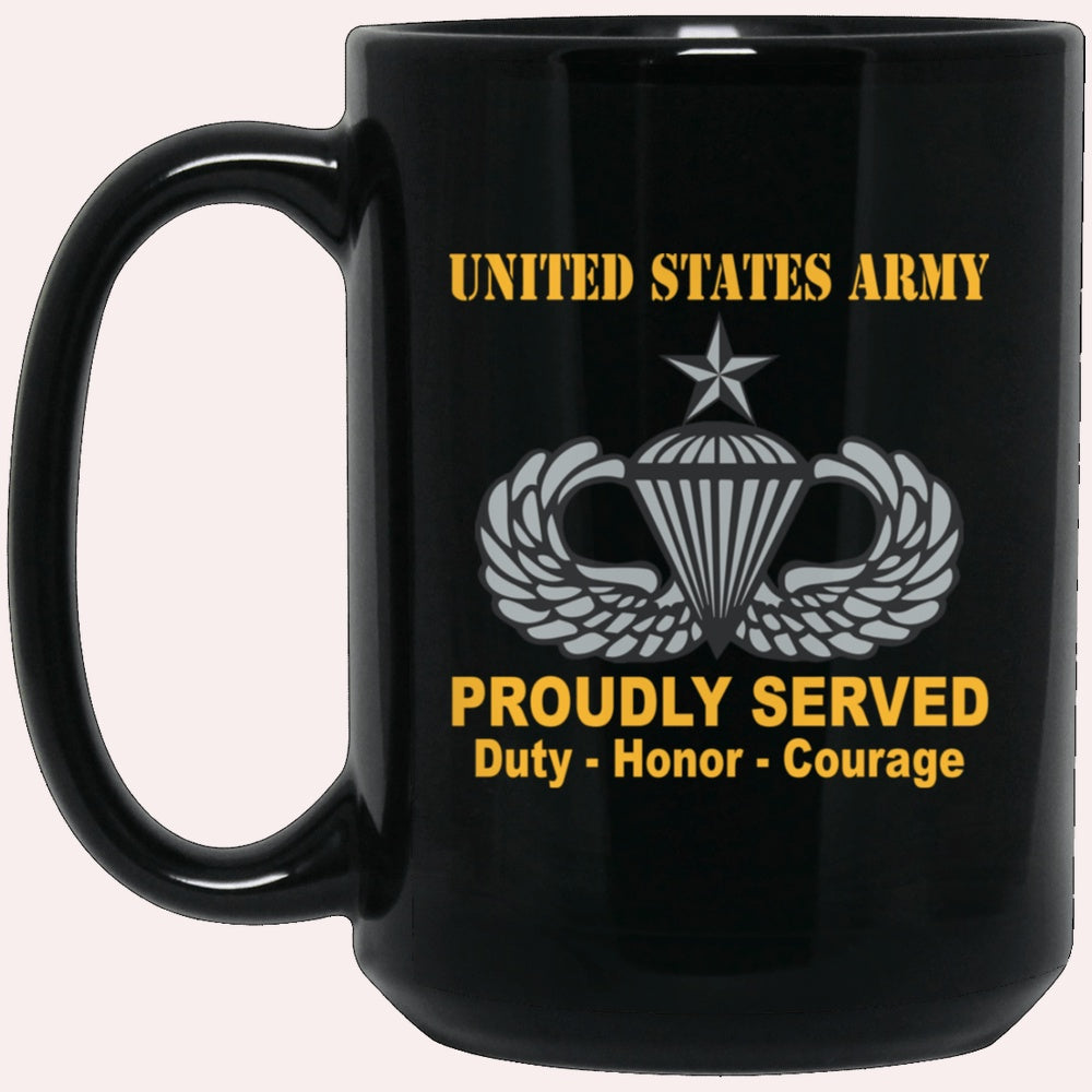 Us Army Mug, Veterans Mug, US Army Senior Parachutist Wings  Parachutist Badge Mug, Us Army Coffee Mug, Military Coffee Mugs