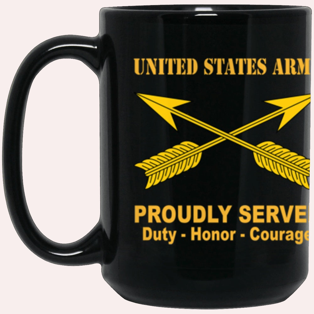 Us Army Mug, Veterans Mug, US Army Special Forces Proudly Served Core Values Black Mug, Us Army Coffee Mug, Military Coffee Mugs