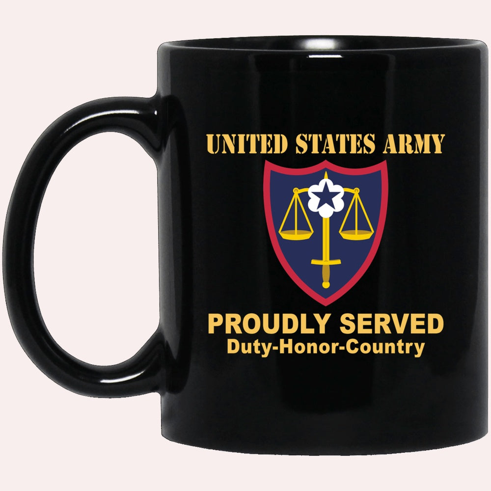 Us Army Mug, Veterans Mug, US Army TRIAL DEFENSE SERVICE Black Mug, Us Army Coffee Mug, Military Coffee Mugs