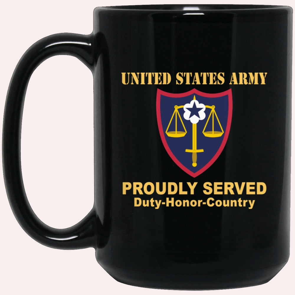 Us Army Mug, Veterans Mug, US Army TRIAL DEFENSE SERVICE Black Mug, Us Army Coffee Mug, Military Coffee Mugs