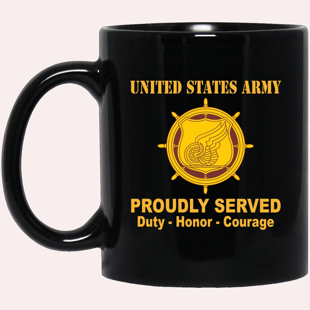 Us Army Mug, Veterans Mug, US Army Transportation Corps Black Mug, Us Army Coffee Mug, Military Coffee Mugs