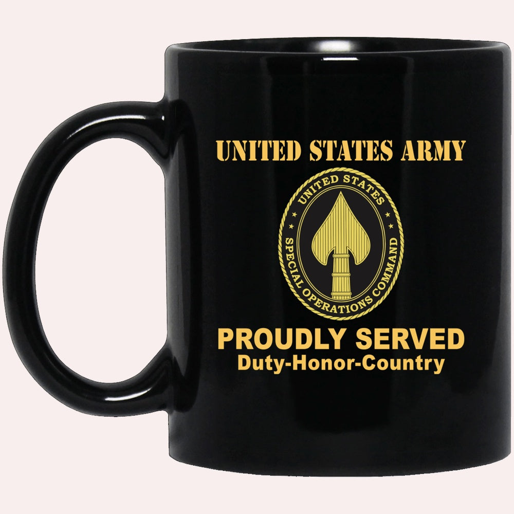Us Army Mug, Veterans Mug, US Army USA ELEMENT SPECIAL OPERATIONS COMMAND Black Mug, Us Army Coffee Mug, Military Coffee Mugs
