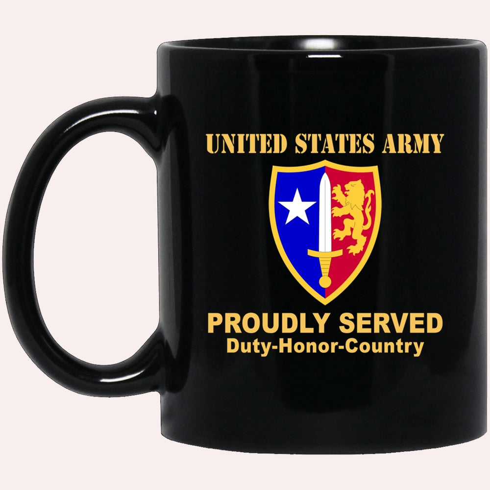 Us Army Mug, Veterans Mug, US Army USA NORTH ATLANTIC TREATY ORGANIZATION (NATO) Black Mug, Us Army Coffee Mug, Military Coffee Mugs