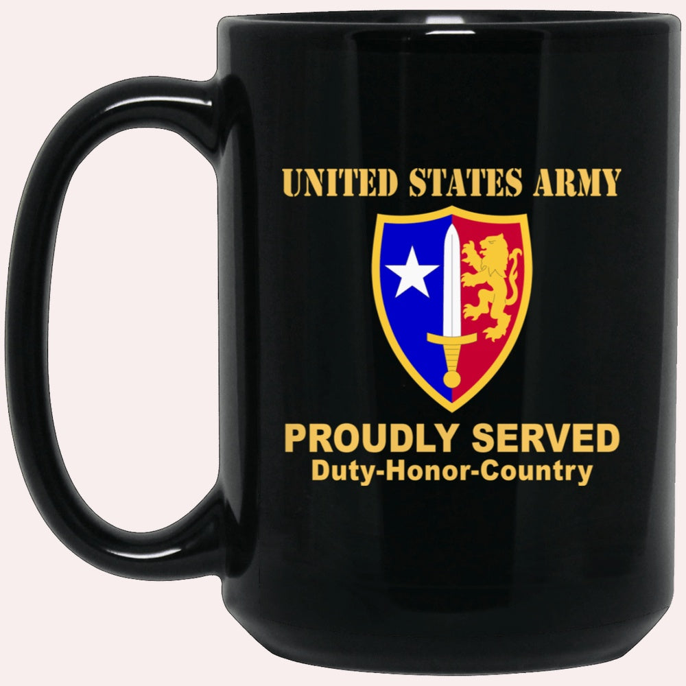 Us Army Mug, Veterans Mug, US Army USA NORTH ATLANTIC TREATY ORGANIZATION (NATO) Black Mug, Us Army Coffee Mug, Military Coffee Mugs