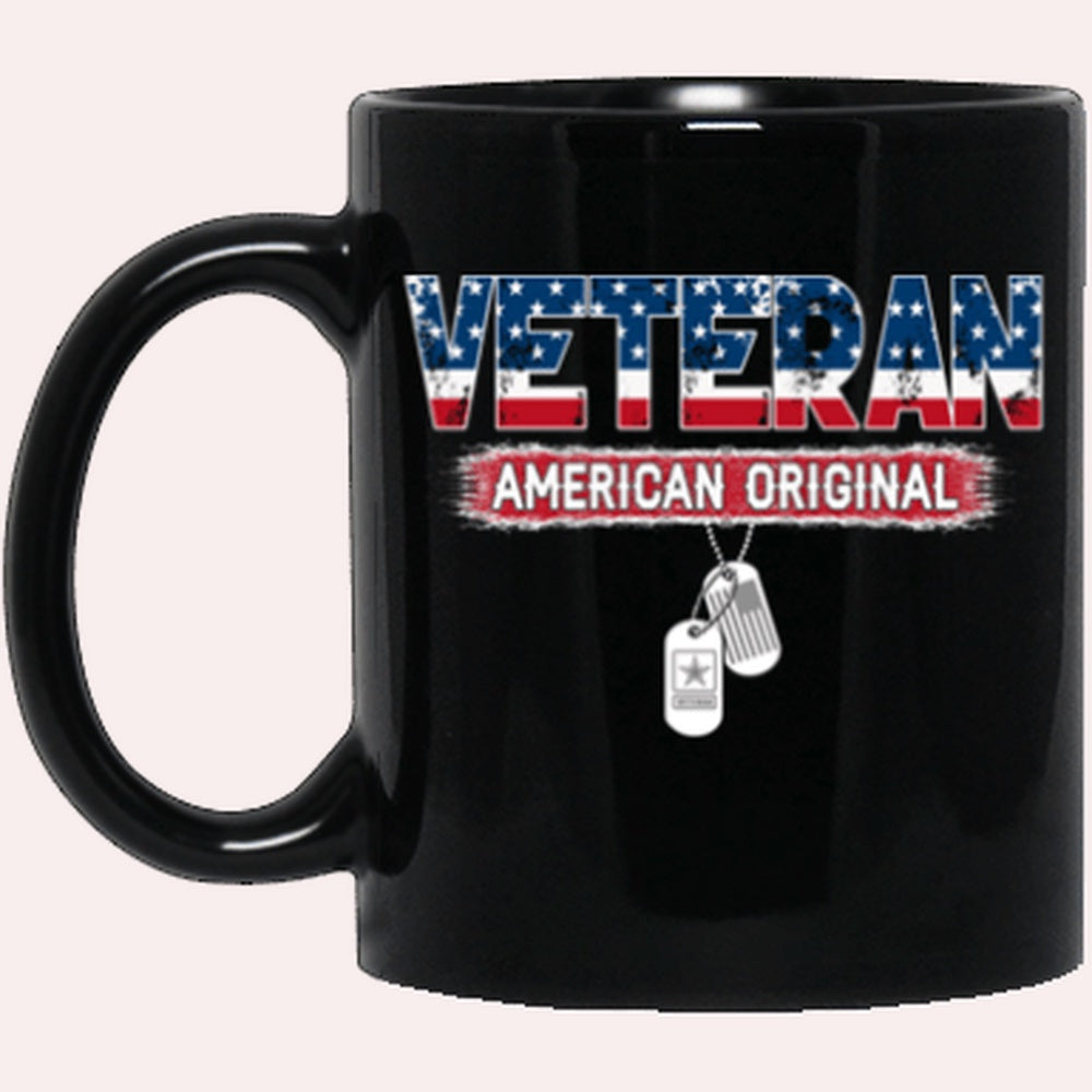 Us Army Mug, Veterans Mug, US Army Veteran American Original Black Mug, Us Army Coffee Mug, Military Coffee Mugs
