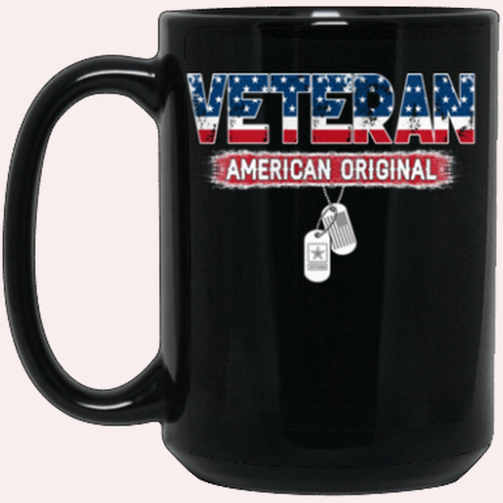 Us Army Mug, Veterans Mug, US Army Veteran American Original Black Mug, Us Army Coffee Mug, Military Coffee Mugs
