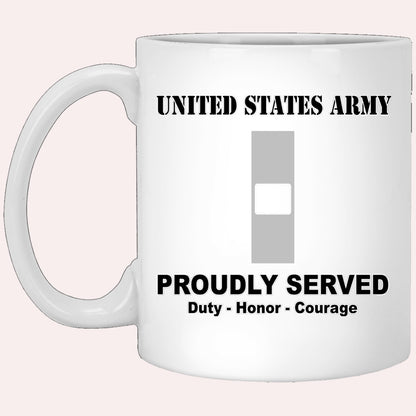 Us Army Mug, Veterans Mug, US Army W1 Warrant Officer 1 W1 WO1 Warrant Officer Ranks White Coffee Mug