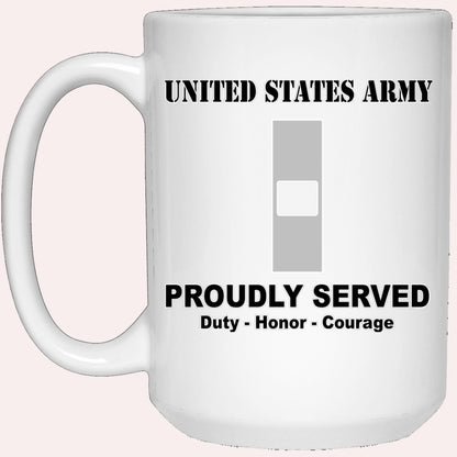 Us Army Mug, Veterans Mug, US Army W1 Warrant Officer 1 W1 WO1 Warrant Officer Ranks White Coffee Mug