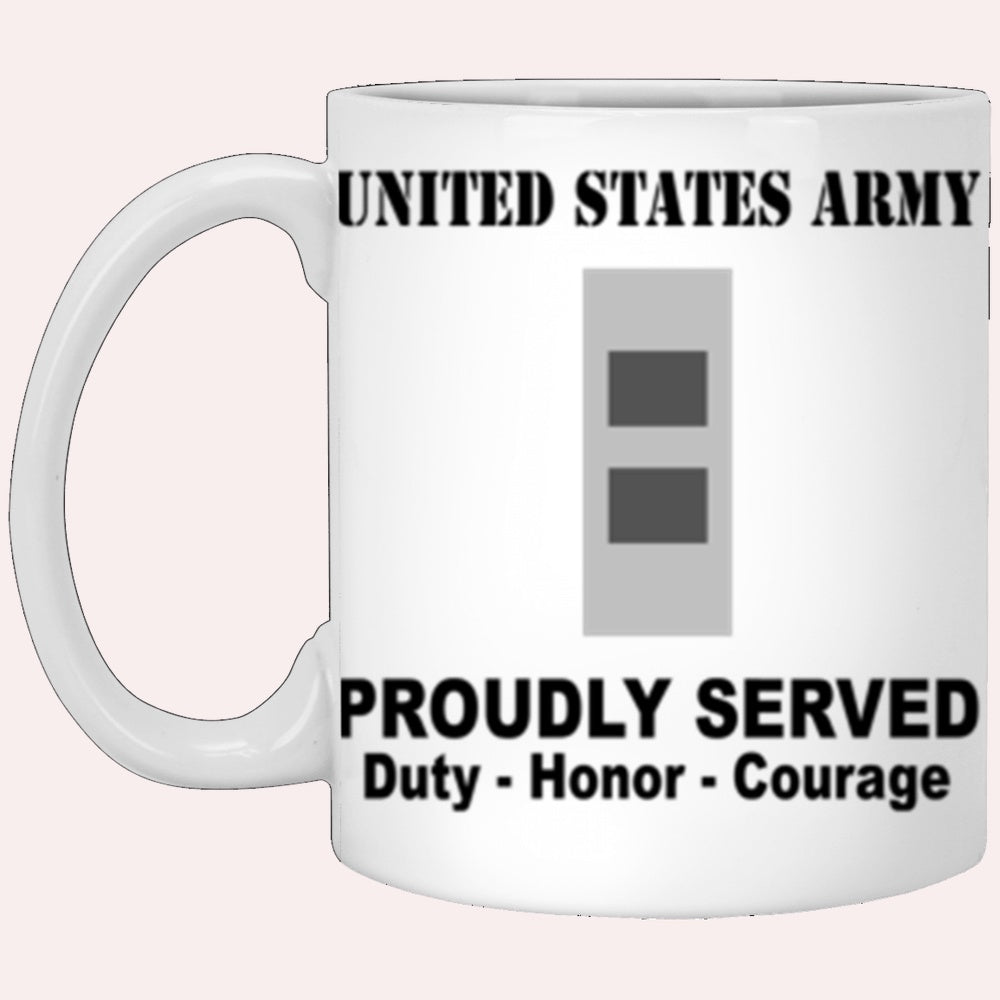 Us Army Mug, Veterans Mug, US Army W2 Chief Warrant Officer 2 W2 CW2 Warrant Officer Ranks Proudly Served Core Values White Mug