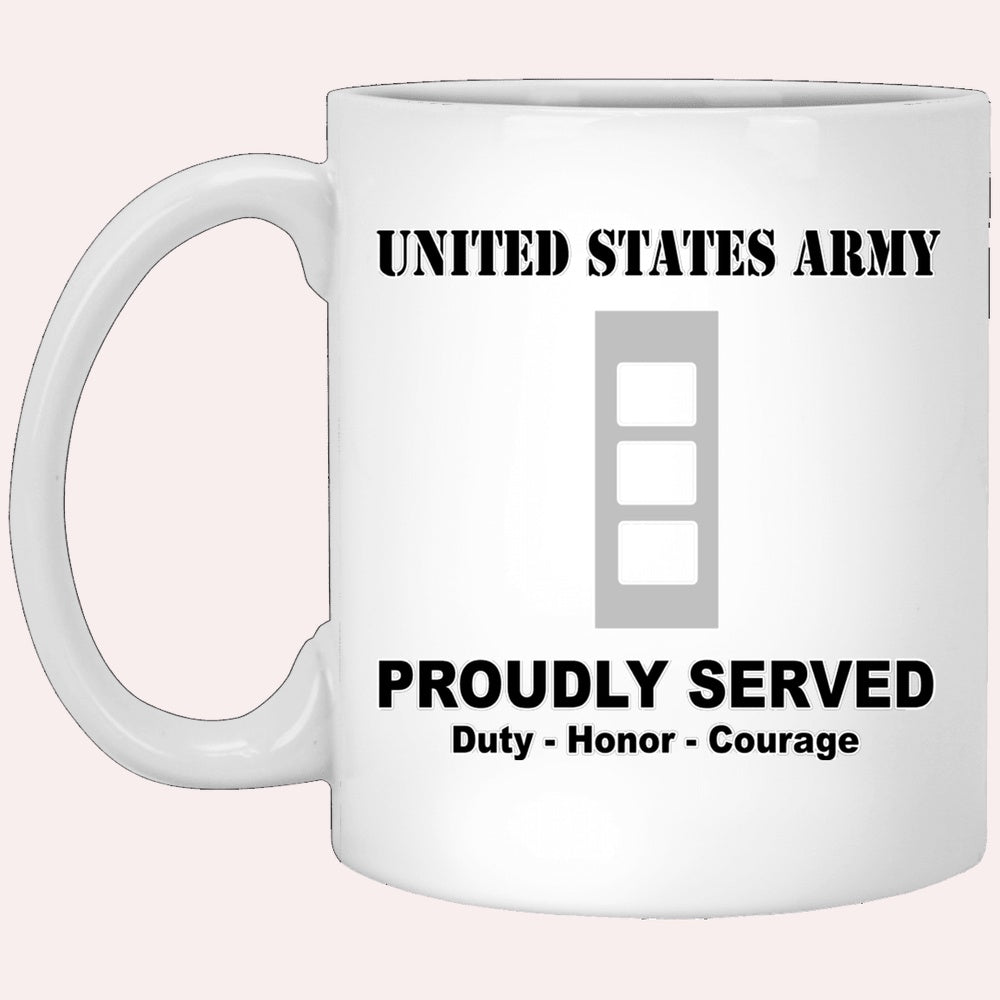 Us Army Mug, Veterans Mug, US Army W3 Chief Warrant Officer 3 W3 CW3 Warrant Officer Ranks White Coffee Mug