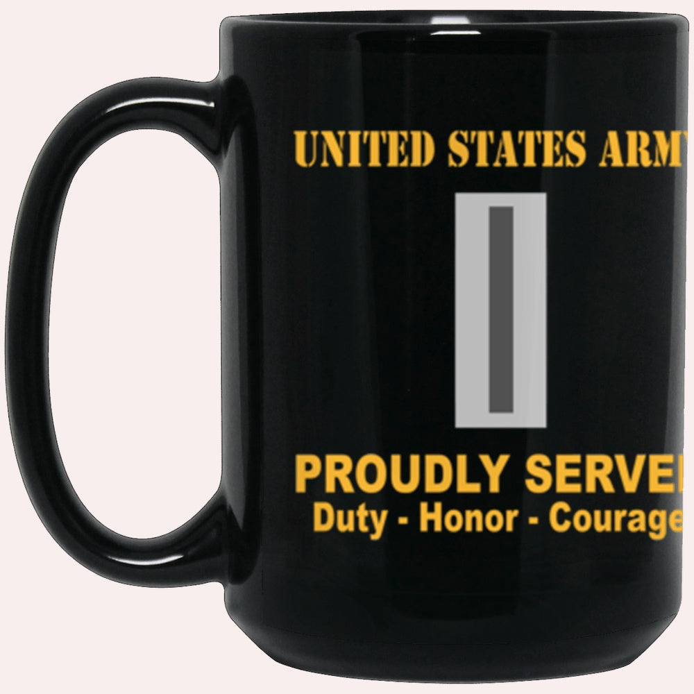 Us Army Mug, Veterans Mug, US Army W5 Chief Warrant Officer 5 W5 CW5 Warrant Officer Ranks Proudly Served Core Values Black Mug