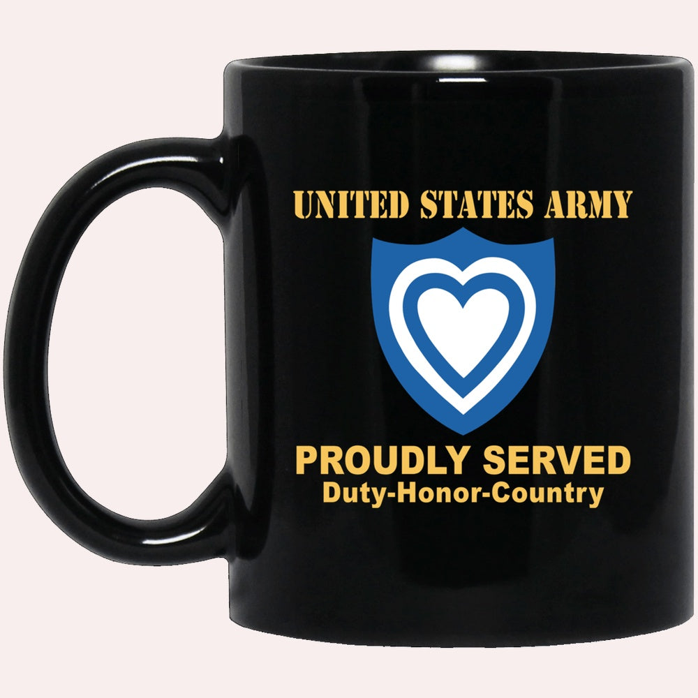 Us Army Mug, Veterans Mug, US Army XXIV CORPS Black Mug, Us Army Coffee Mug, Military Coffee Mugs